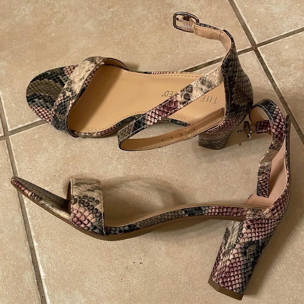 The Limited Multi Snake Skin Sandals
